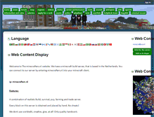 Tablet Screenshot of minecrafters.nl